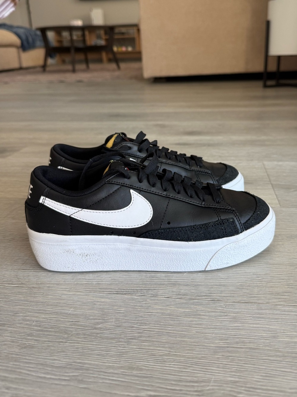 Nike Blazer Platform Low “Black White”